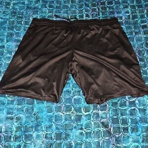 Source Unknown Black Athletic Shorts Elastic Waist Size 3XL